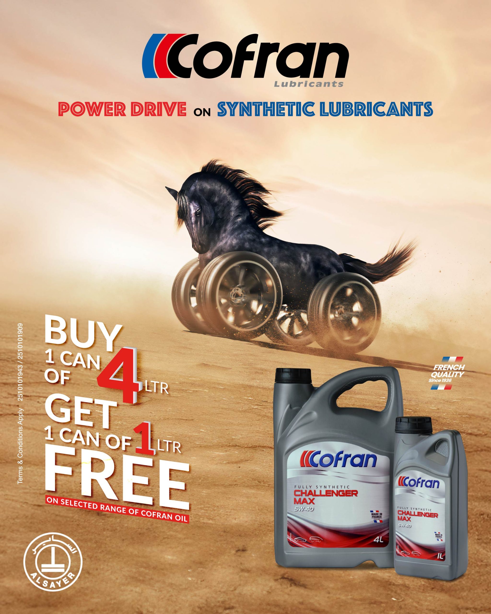 ALSAYER Group Announces Special Offer on Cofran Synthetic Oils